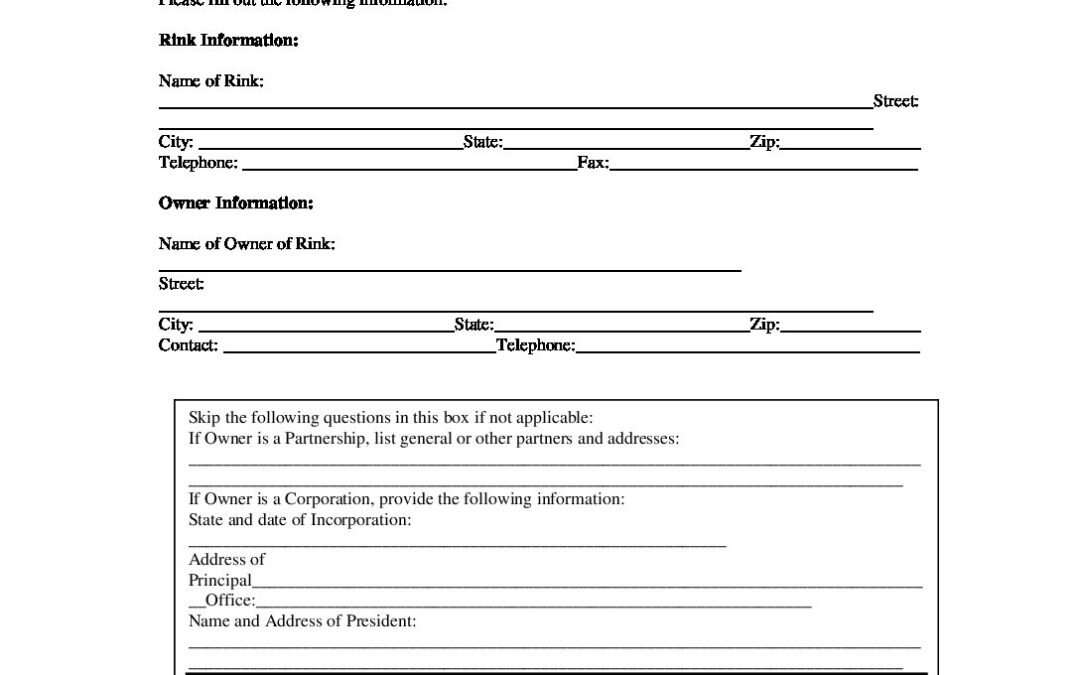 Ice Rink Application