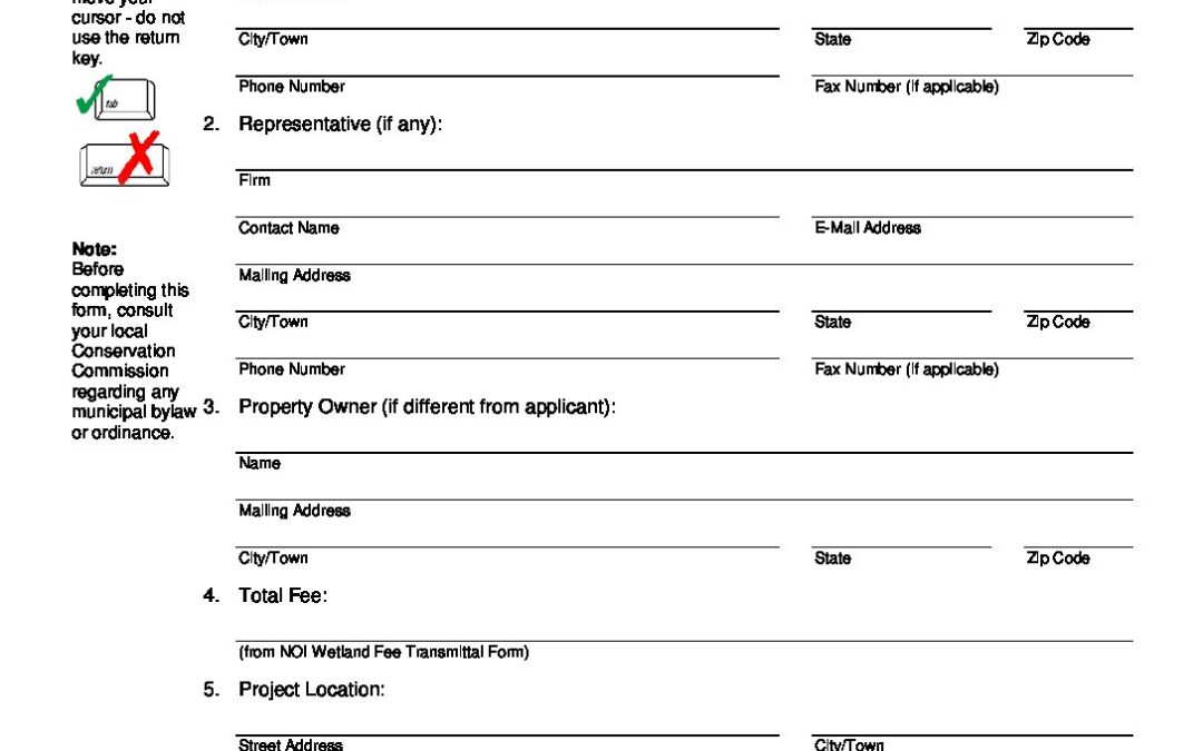 WPA Form 4 Abbreviated NOI form REV 11-20-2013